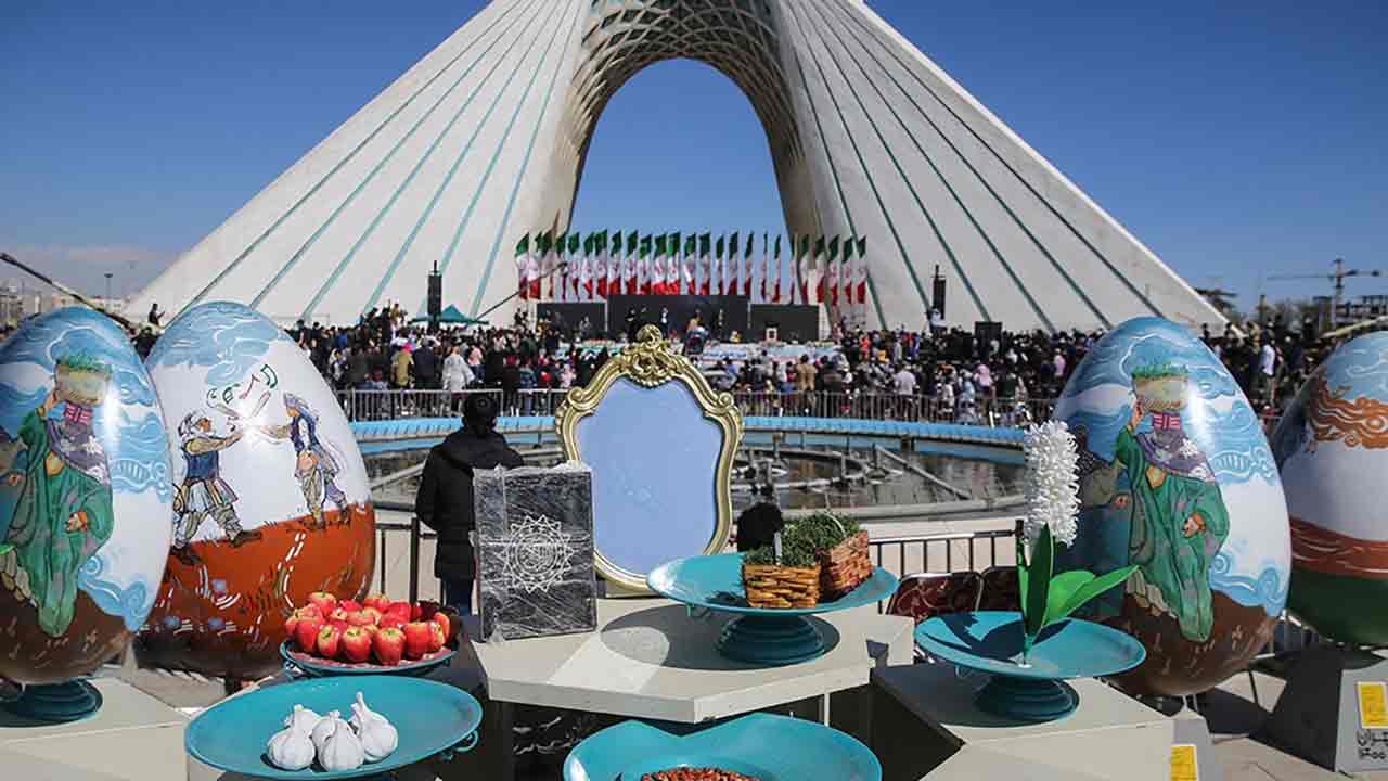 Nowruz ceremony in Azadi Tower 