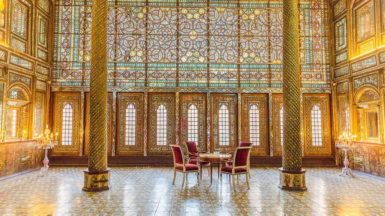 Mirror room in Golestan Palace