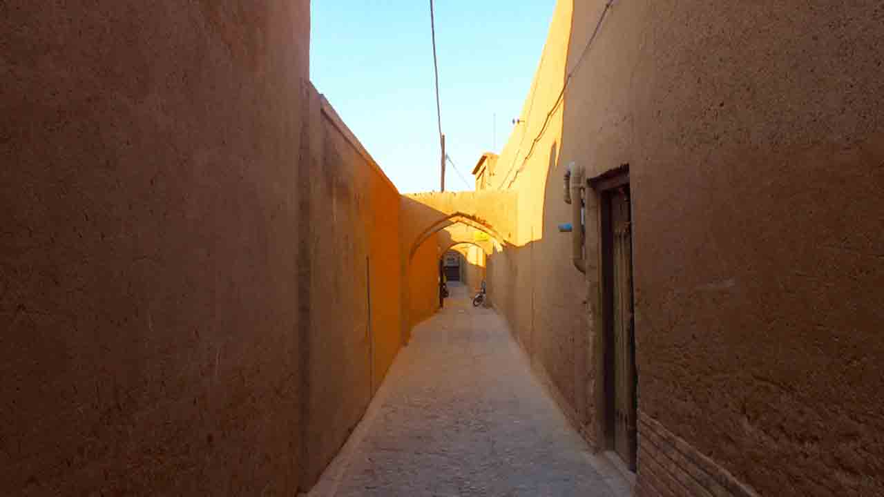 one of the old neighborhoods in Yazd
