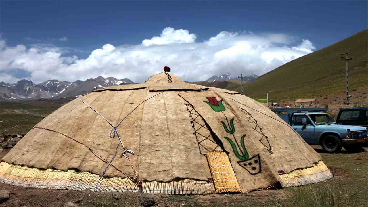 one of the tents of Shahsavan Tribe